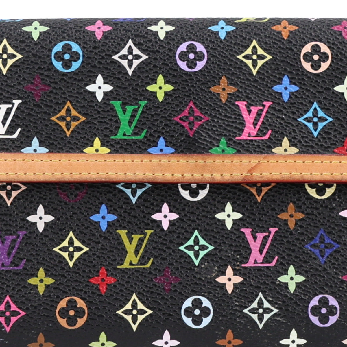 Monogram Multicolor Porte Tresor International Wallet Black