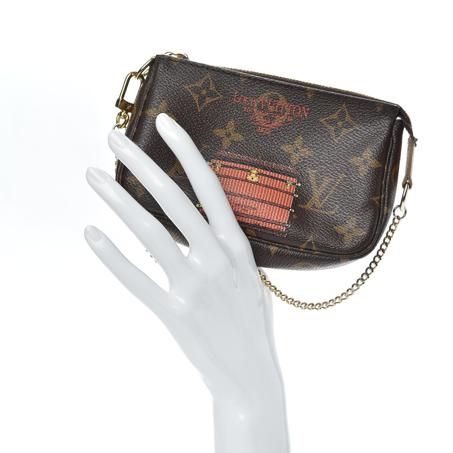 Louis Vuitton Monogram Trunks and Locks Mini Pochette Accessories 2 of 12