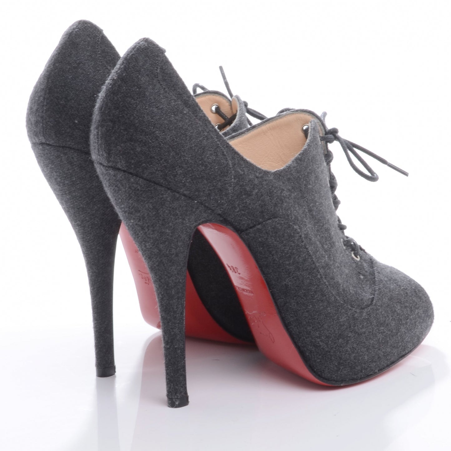 Flannel Lady Derby 120 Ankle Boots 38.5 Dark Grey