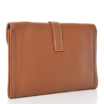 Hermes Togo Jige PM Clutch Gold 3 of 9