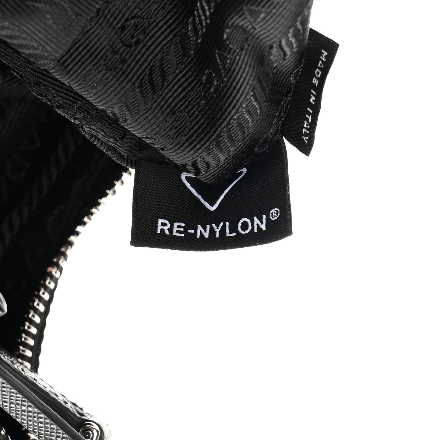 Tessuto Nylon Saffiano Mini Re-Edition 2005 Bag Black