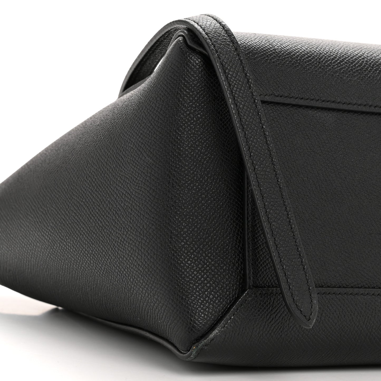 Grained Calfskin Micro Belt Bag Black