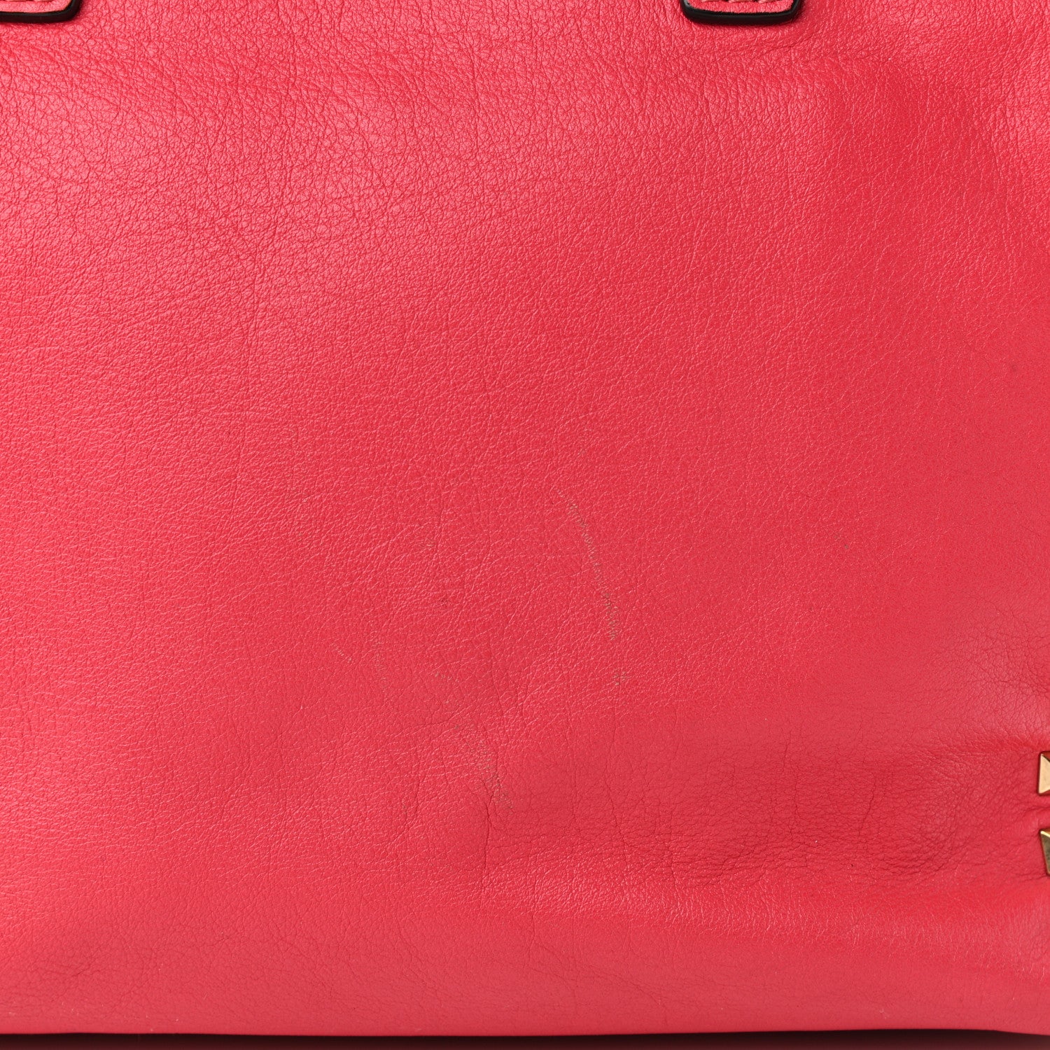 Valentino Garavani Vitello Rockstud Double Handle Tote Deep Rose 8 of 17