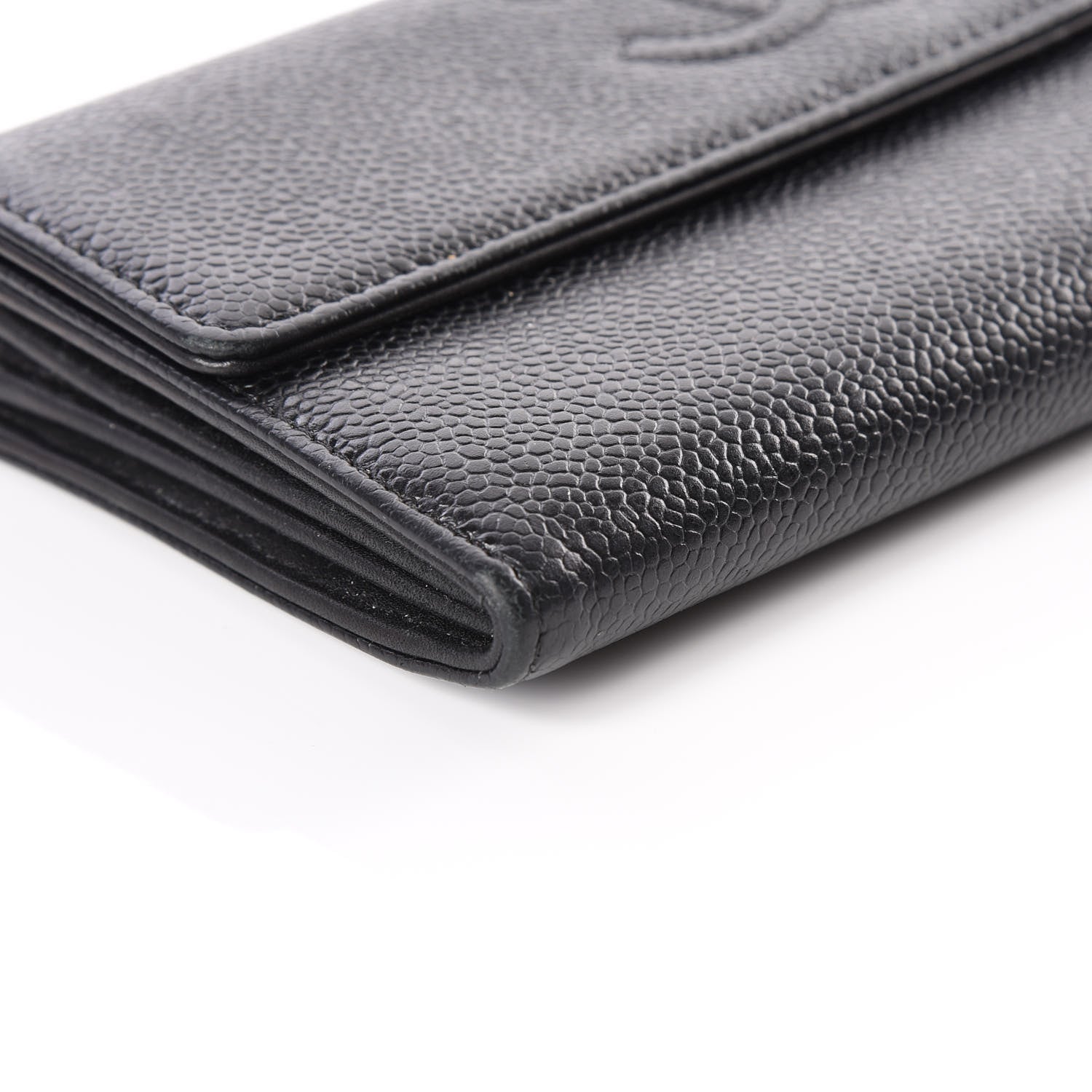 Chanel Caviar Timeless CC Large Gusset Flap Wallet Black 5 of 12