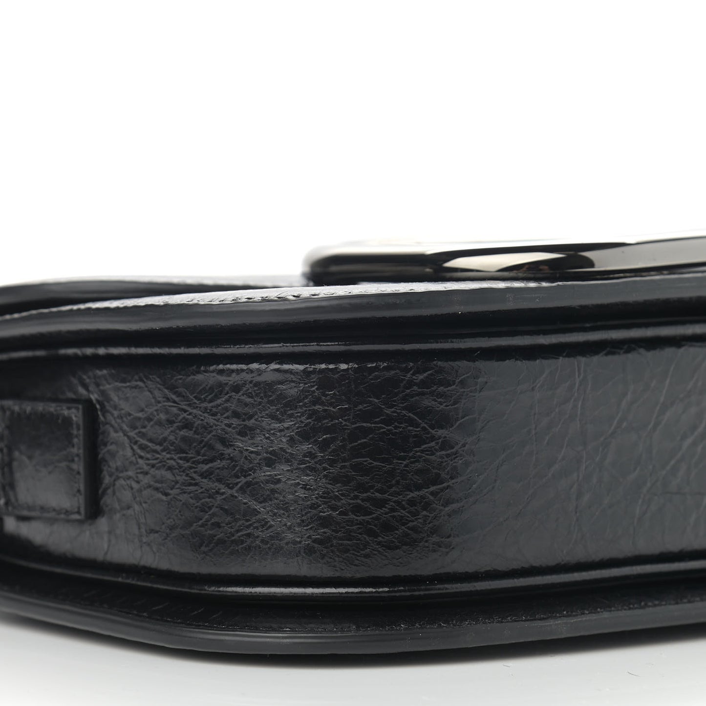 Brushed Calfskin Supervee Shoulder Bag Black