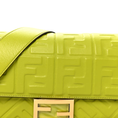 Fendi Nappa FF 1974 Embossed Baguette Wasabi 8 of 10