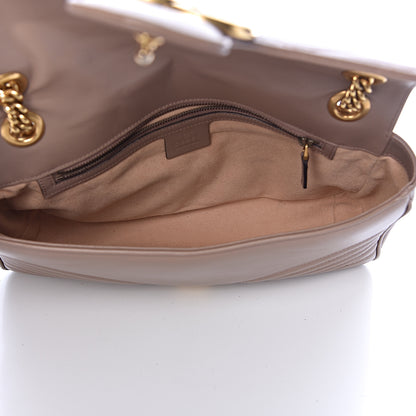 Gucci Calfskin Matelasse Medium GG Marmont Shoulder Bag Porcelain Rose 5 of 11