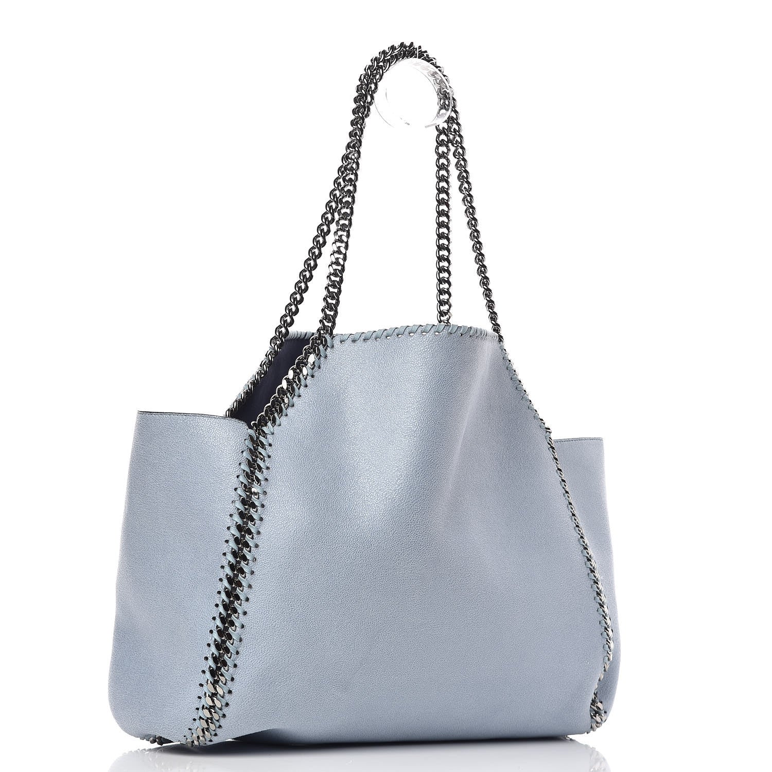 Stella McCartney Shaggy Deer Falabella Reversible Tote Blue 6 of 18