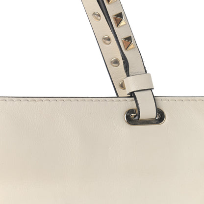 Valentino Garavani Vitello Medium Rockstud All Over Tote White 15 of 16