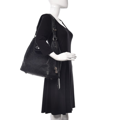 Louis Vuitton Monogram Lambskin Antheia Hobo PM Black 2 of 10