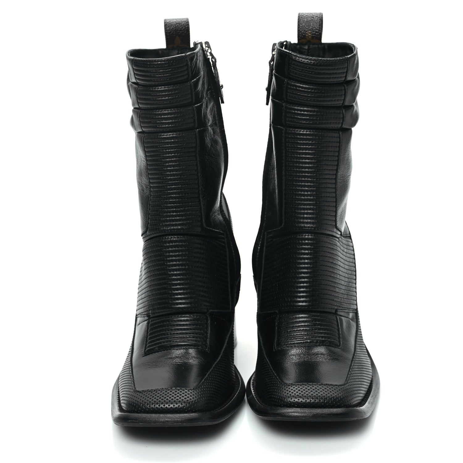 Louis Vuitton Calfskin Berlin Ankle Boots 38.5 Black 2 of 9