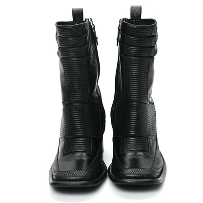 Louis Vuitton Calfskin Berlin Ankle Boots 38.5 Black 2 of 9