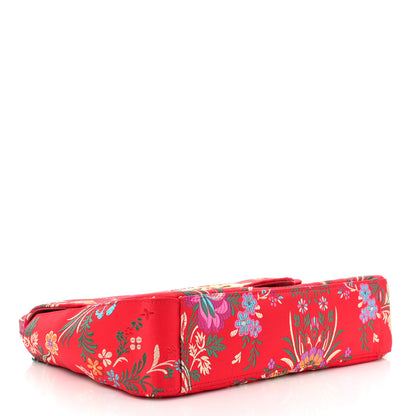 Gucci Jacquard Matelasse Floral Medium GG Marmont Shoulder Bag Red 4 of 12