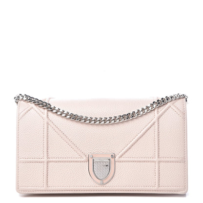 Christian Dior Grained Calfskin Diorama Croisiere Chain Wallet Rose Poudre 1 of 10