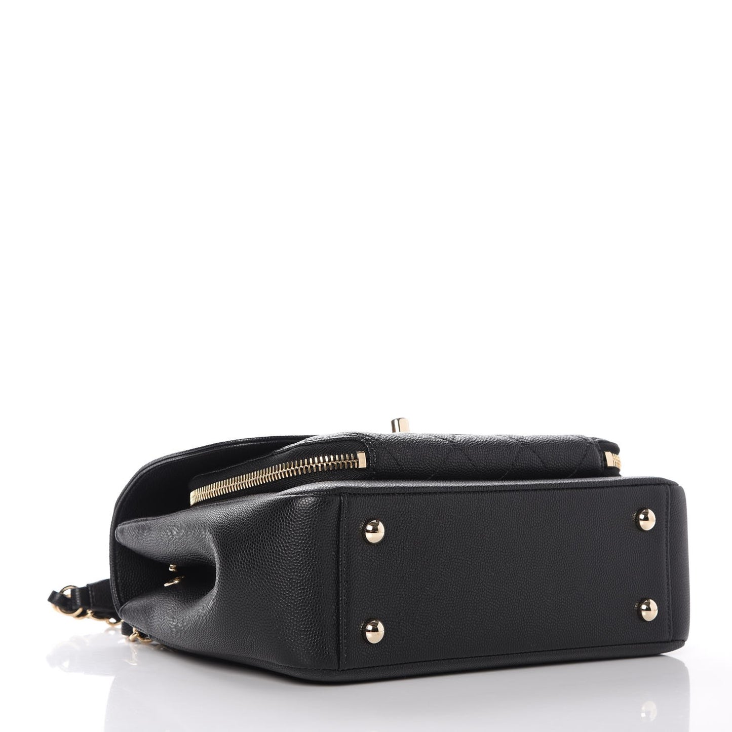 Caviar Quilted Small Business Affinity Flap Black