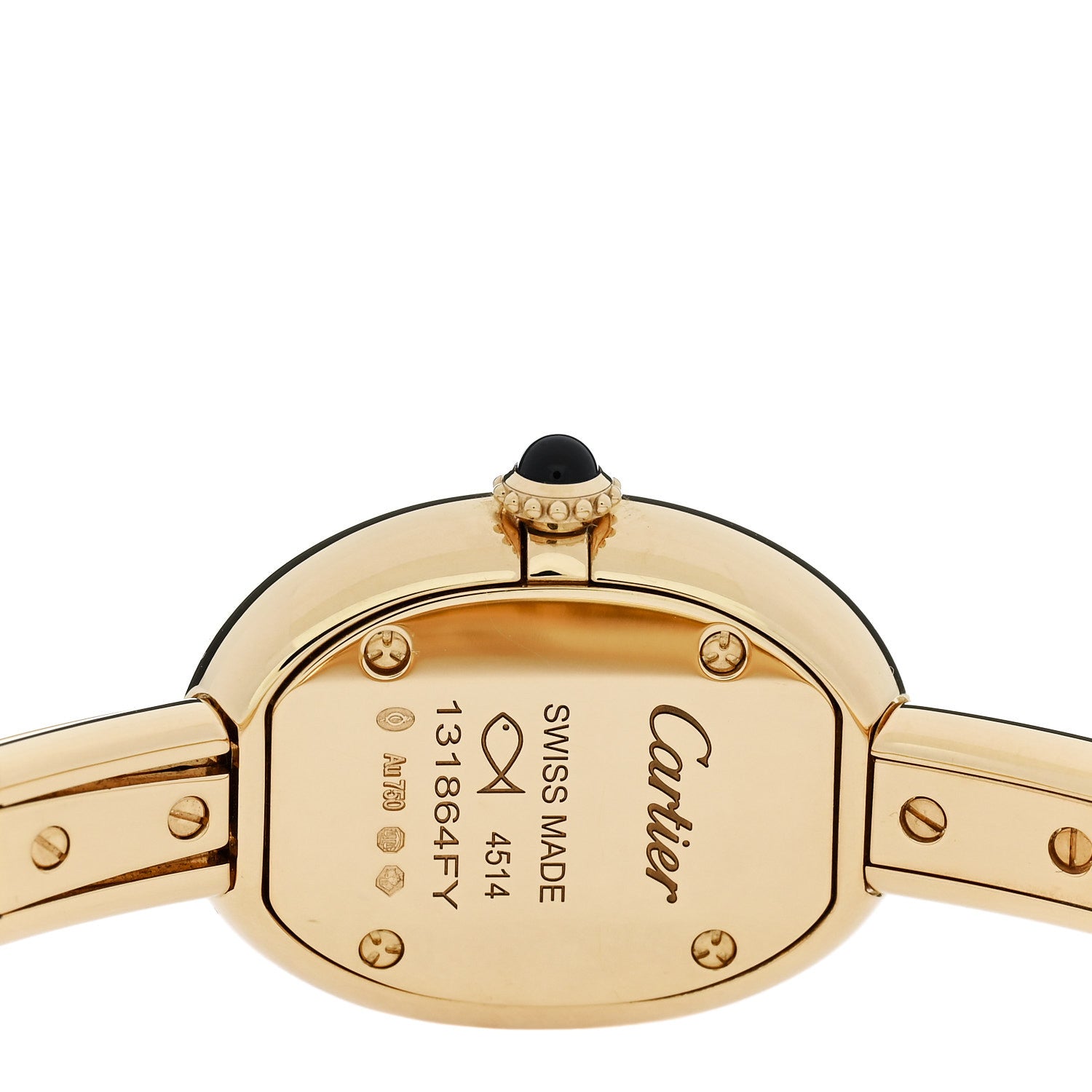 Cartier 18K Yellow Gold 19mm Baignoire Quartz Watch 4 of 5