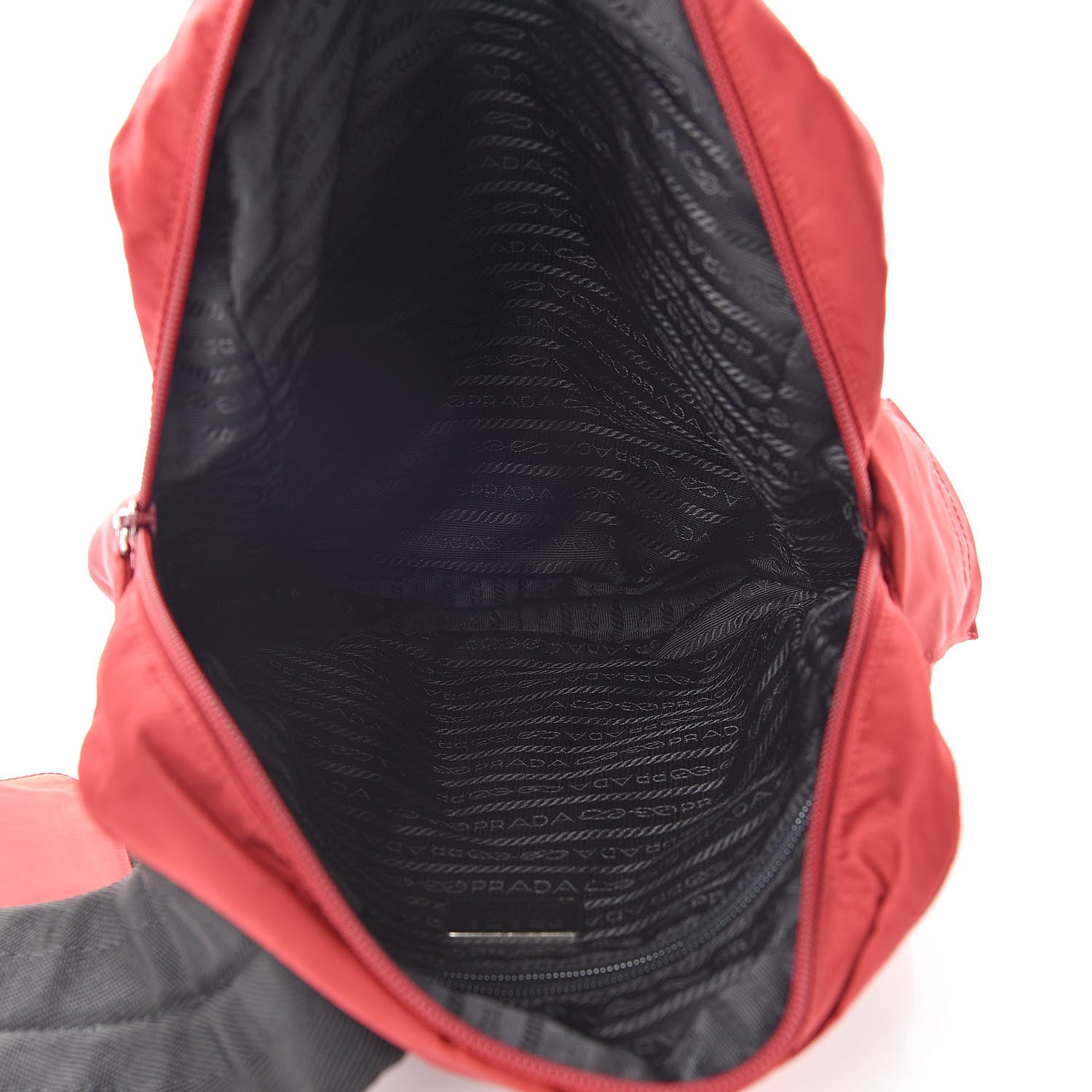 Prada Tessuto Nylon Vela Sport Sling Backpack Cherry 5 of 10