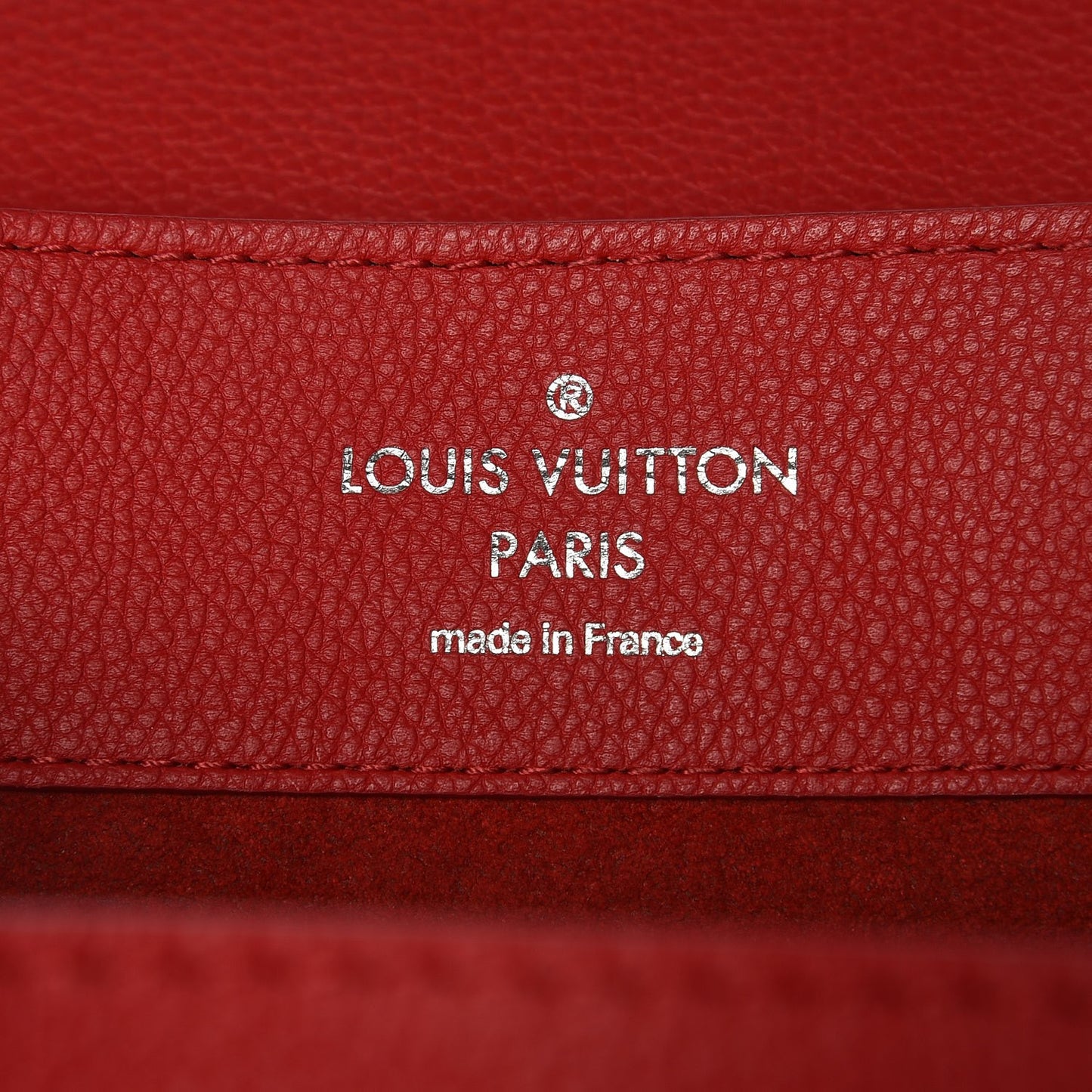 Soft Calfskin Lockme Backpack Rubis