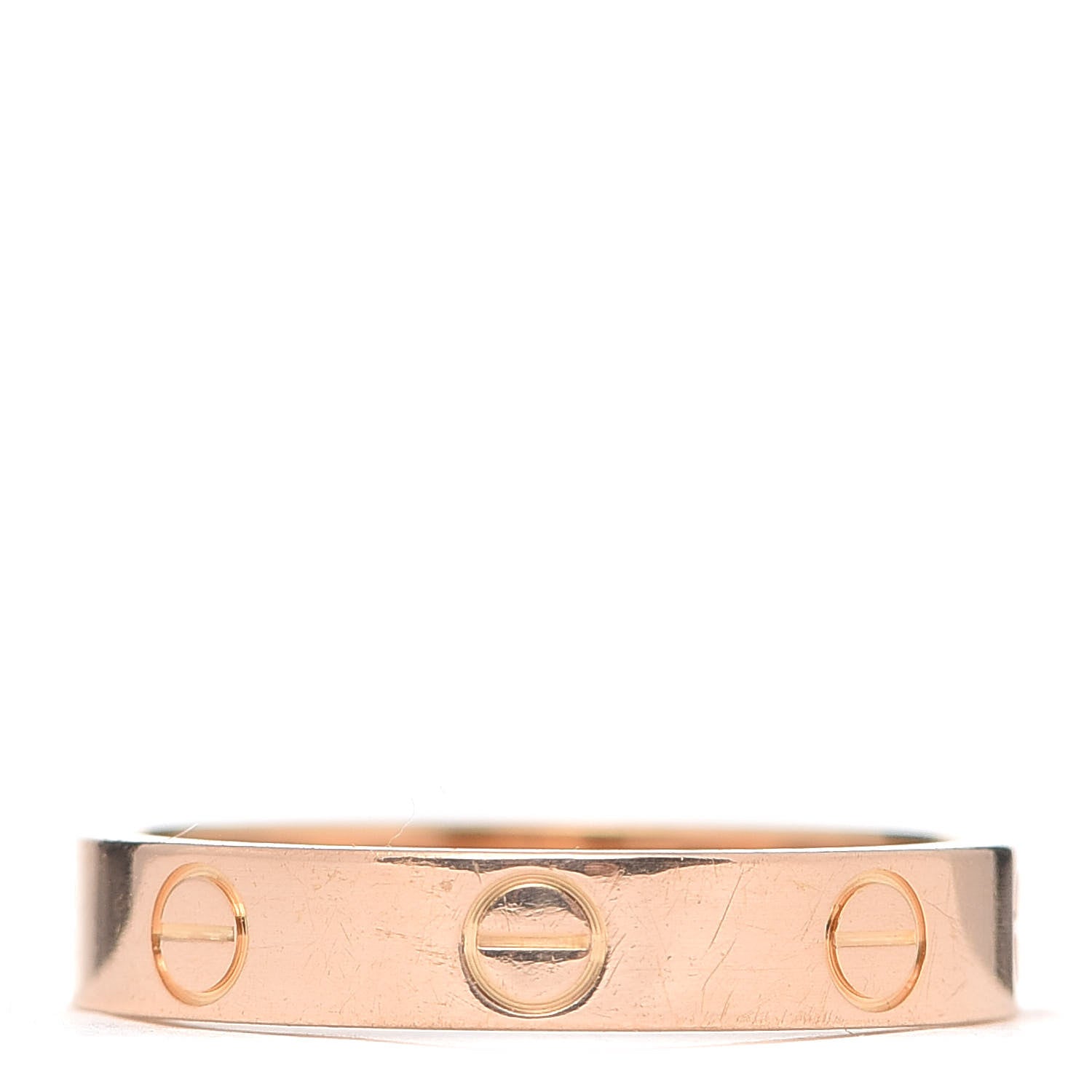 Cartier 18K Yellow Gold 3.5mm LOVE Wedding Band Ring 53 6.25 3 of 4