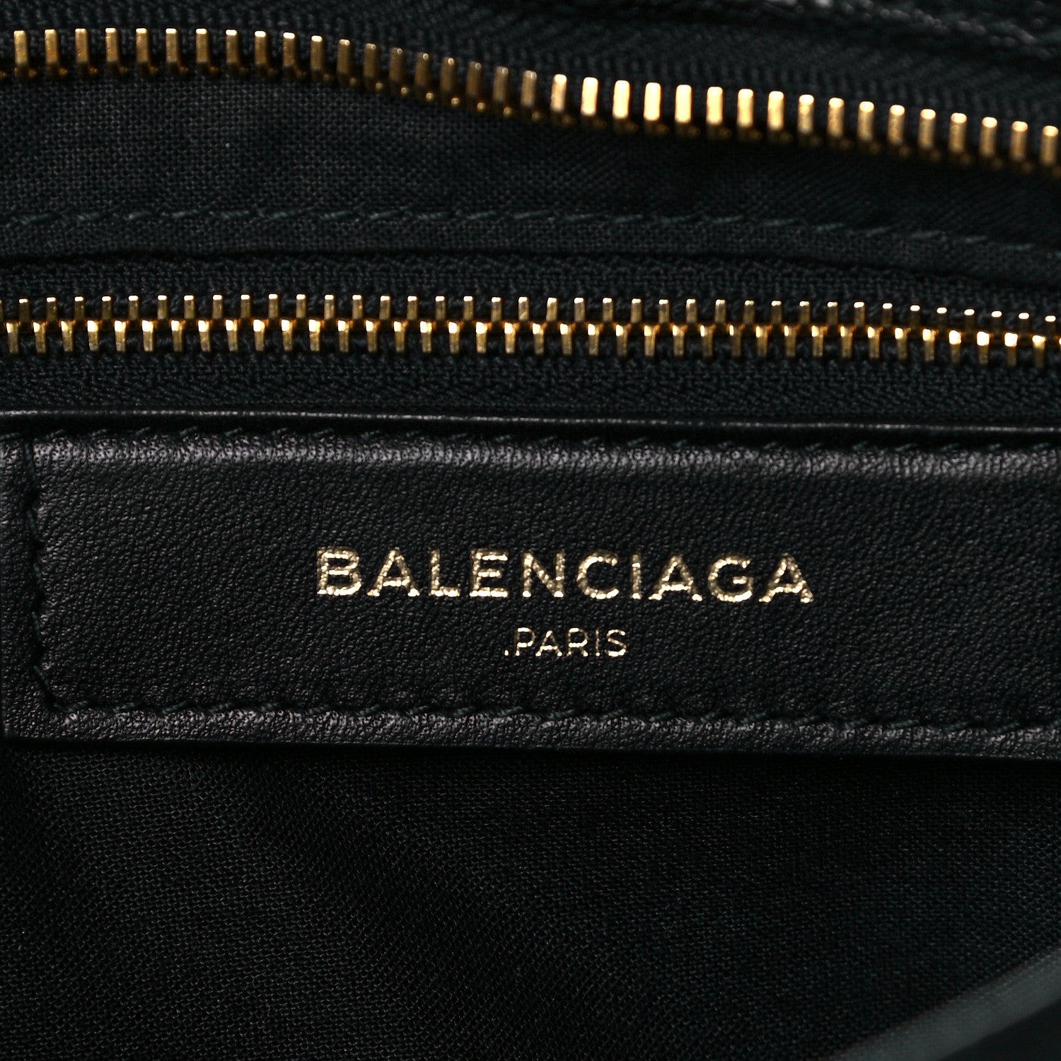 Balenciaga Chevre Gold Metallic Edge Hardware City Black 6 of 9