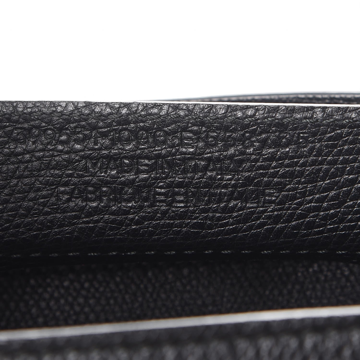 Balenciaga Grained Calfskin Plate Hardware Papier A6 Zip Around Tote Black 6 of 9