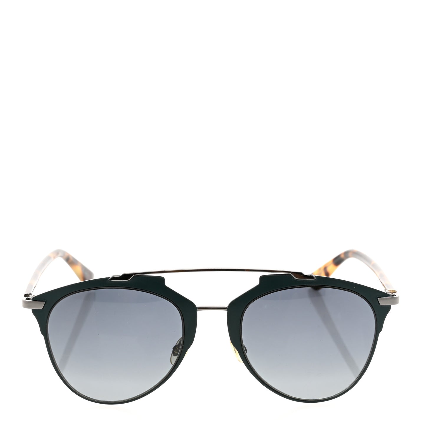 Metal DiorReflected Sunglasses Green Tortoise