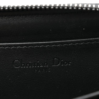 Christian Dior Technical Fabric Embroidered Palm Tree Toile De Jouy DiorTravel Detachable Card Holder Blue 6 of 7