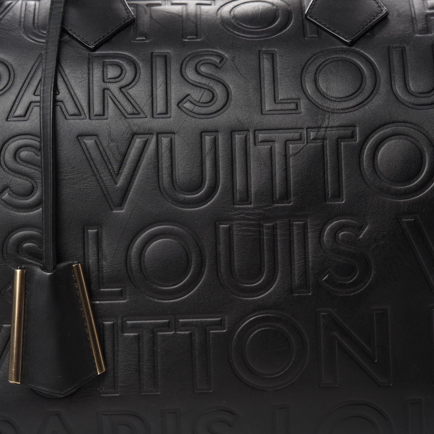 Louis Vuitton Calfskin Embossed Speedy Cube 30 Black 10 of 10