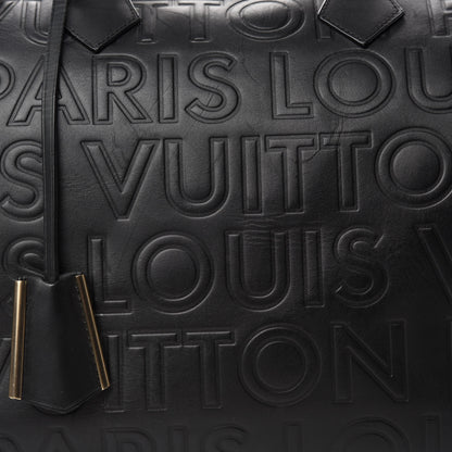 Louis Vuitton Calfskin Embossed Speedy Cube 30 Black 10 of 10