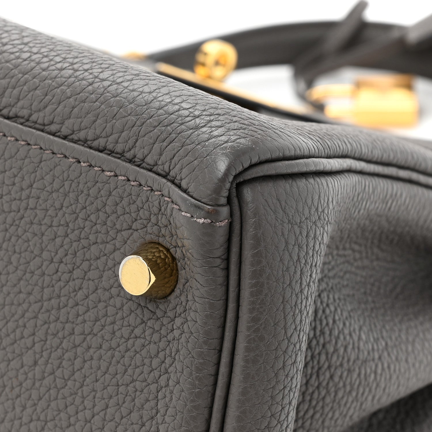Hermes Togo Kelly Retourne 28 Etain 13 of 16
