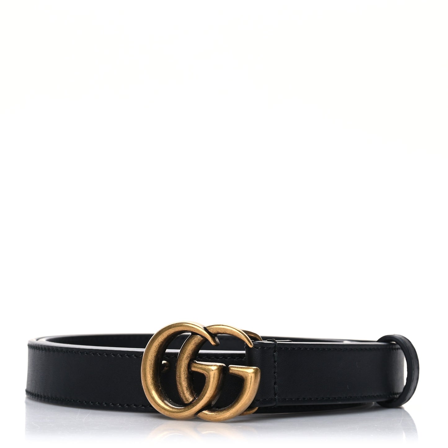 Calfskin Double G 20mm Belt 80 32 Black