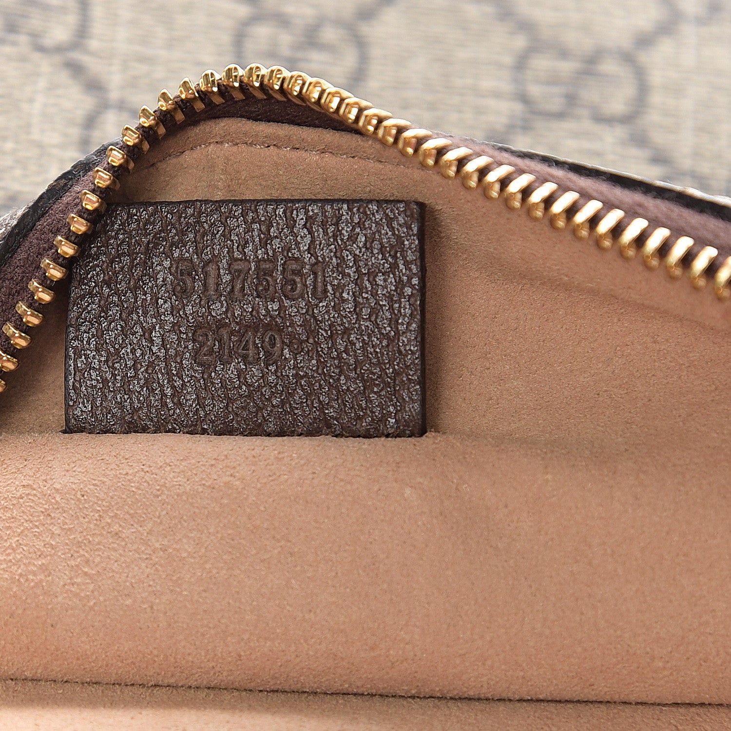 Gucci GG Supreme Monogram Large Ophidia Pouch Clutch Brown 6 of 8