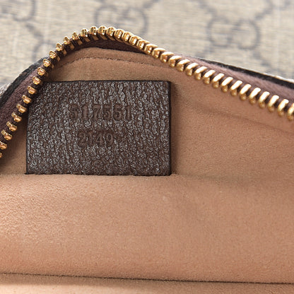 Gucci GG Supreme Monogram Large Ophidia Pouch Clutch Brown 6 of 8