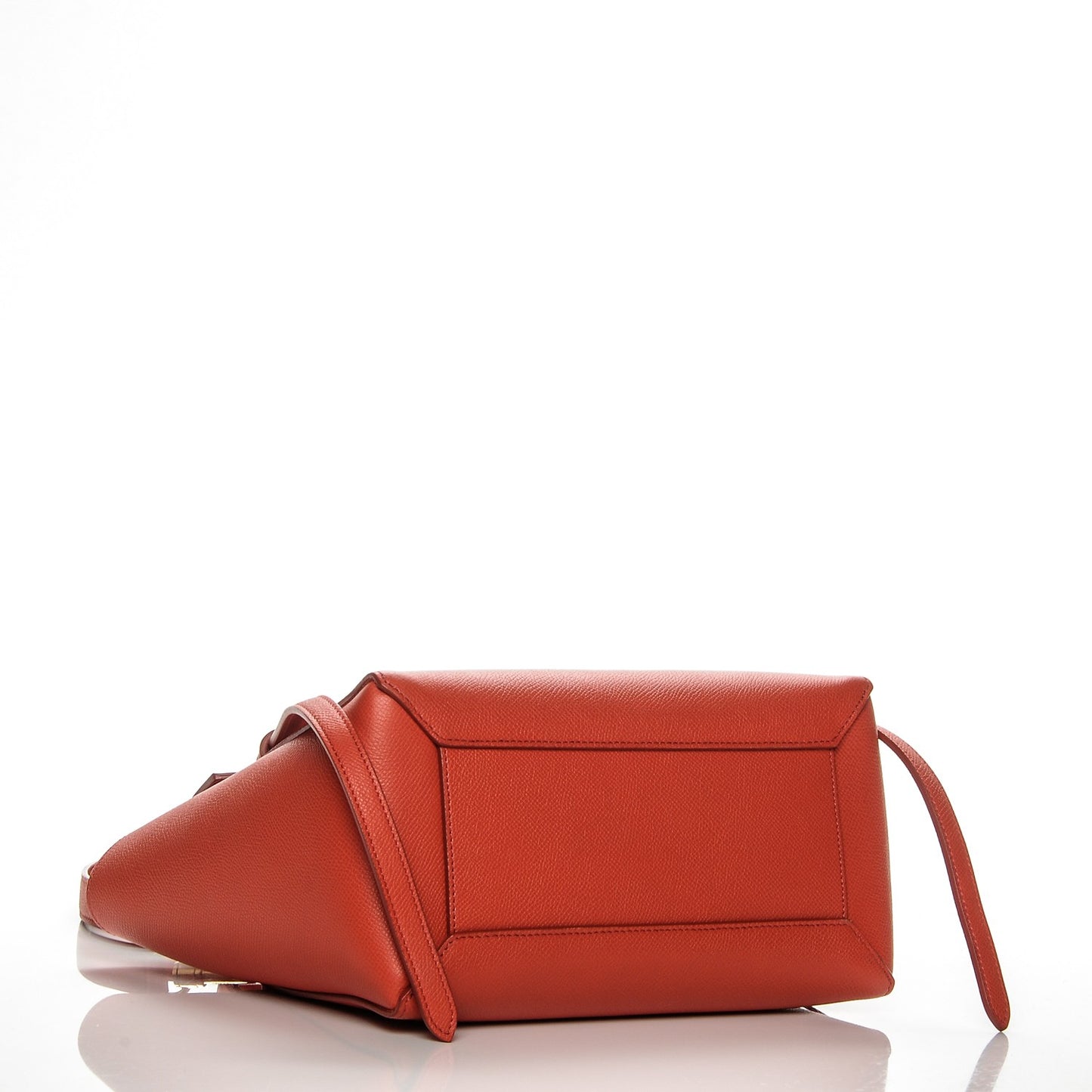Baby Grained Calfskin Micro Belt Bag Poppy