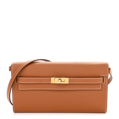 Hermes Epsom Kelly Wallet To Go Gold 1 of 10
