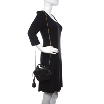 Chanel Caviar Quilted Small CC Filigree Vanity Case Black 2 of 10