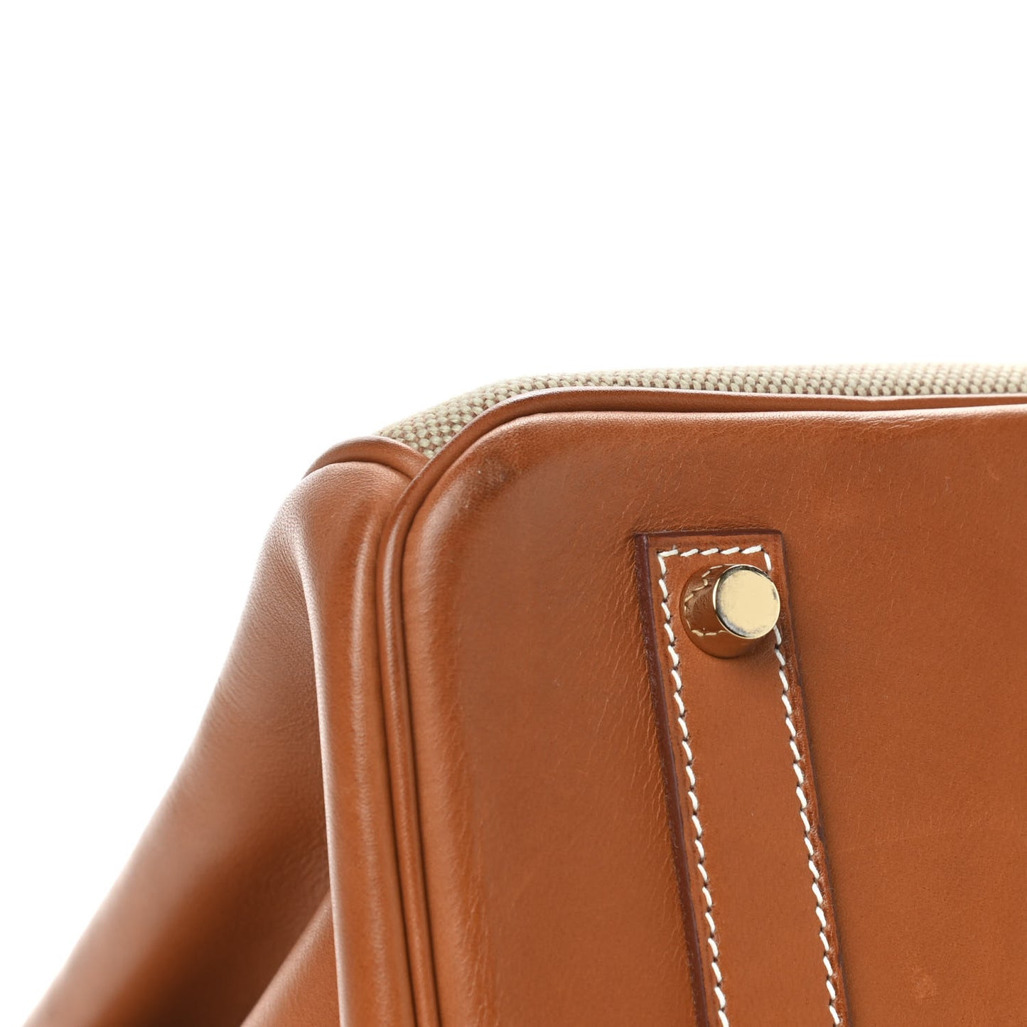 Toile Natural Barenia Flag Birkin 35 Fauve