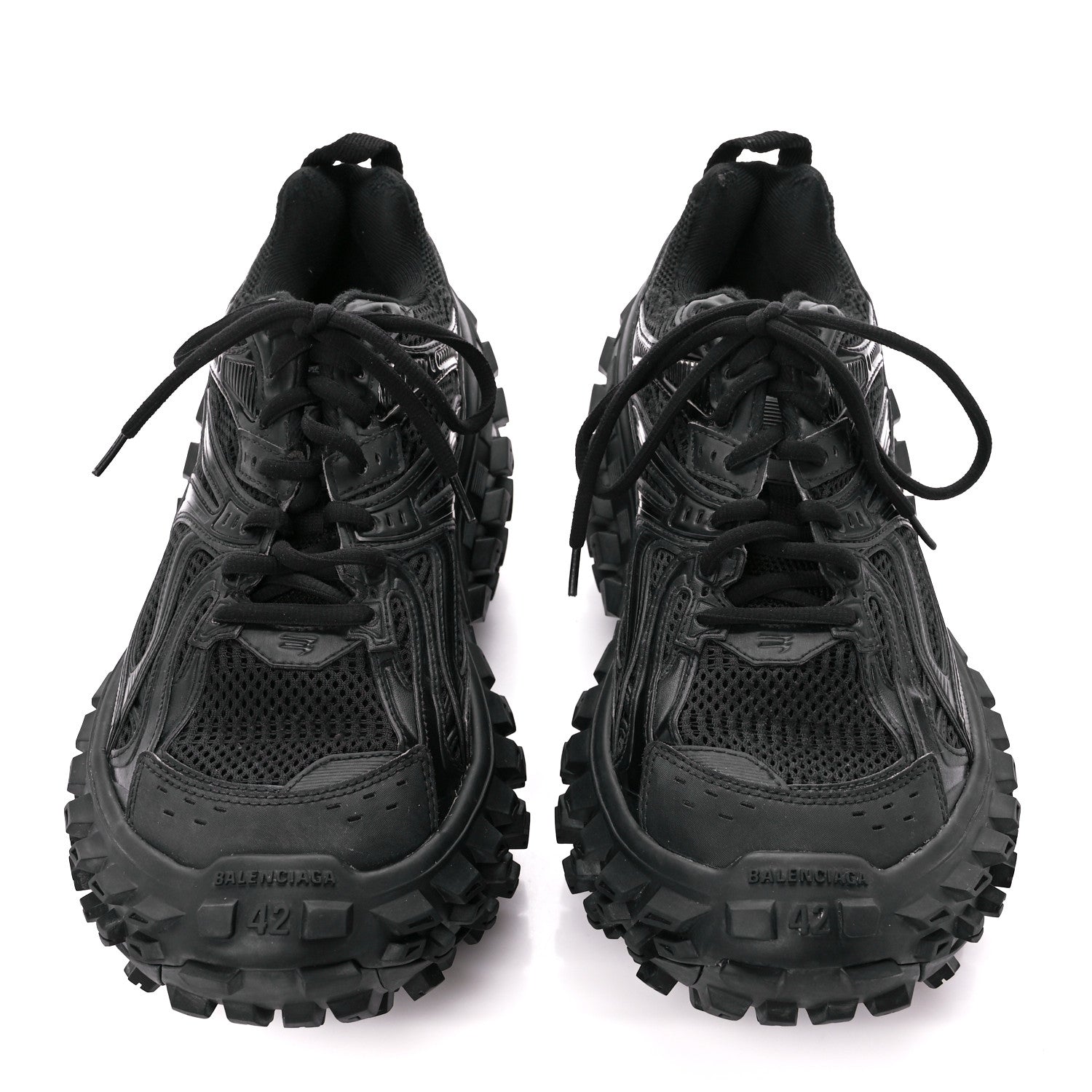 Balenciaga Mesh Nylon Mens Bouncer Sneakers 42 Black 2 of 8
