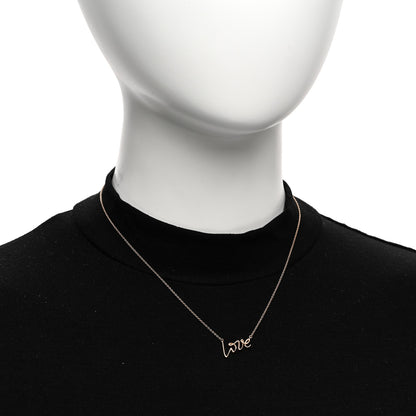 Tiffany 18K Rose Gold Paloma's Graffiti Love Pendant Necklace 2 of 4
