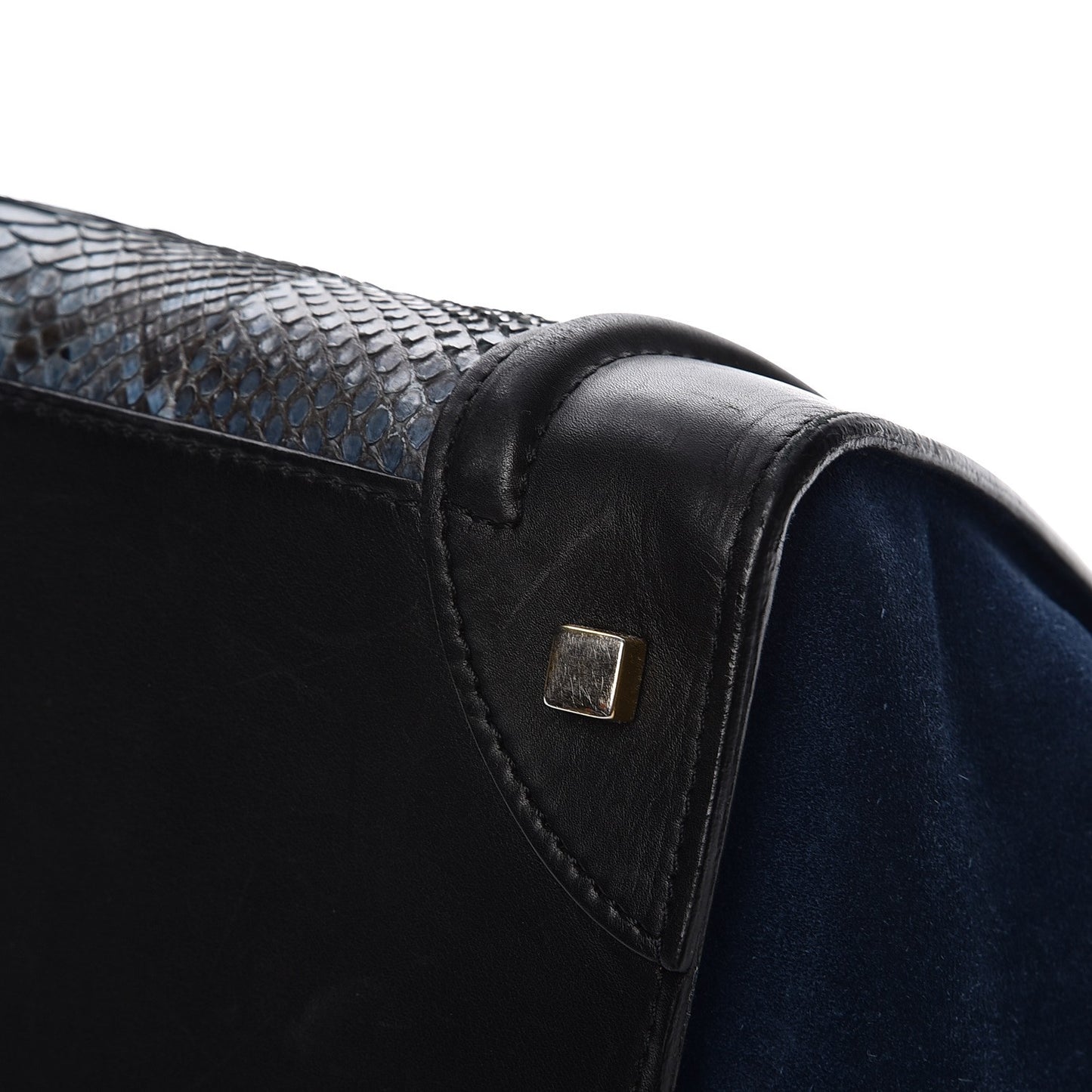 Python Suede Mini Luggage
