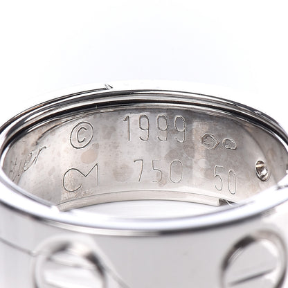 Cartier 18K White Gold 7mm Astro LOVE Ring 50 5.25 4 of 7