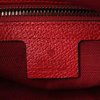 Gucci Canvas Logo Sylvie Stripe Drawstring Backpack Red 7 of 11