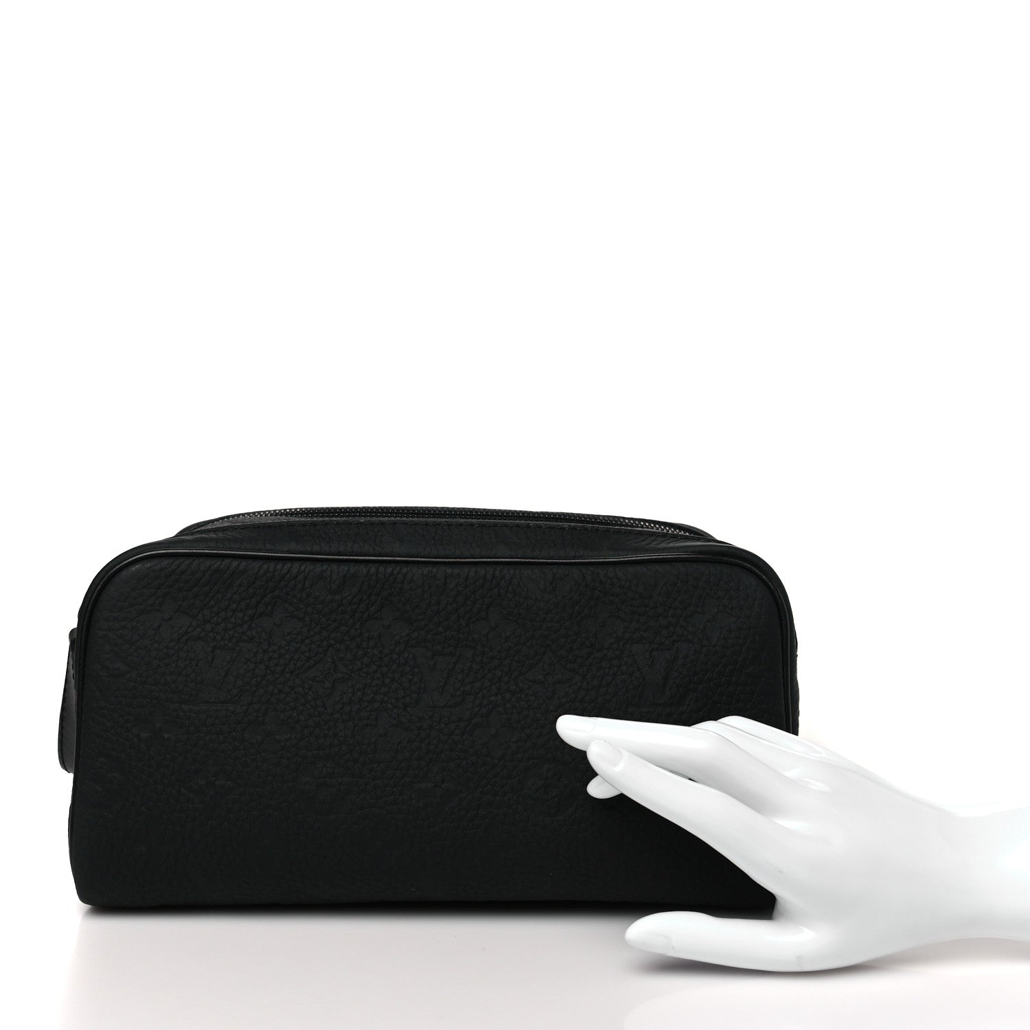 Louis Vuitton Taurillon Monogram Dopp Kit Toilet Pouch Black 2 of 8