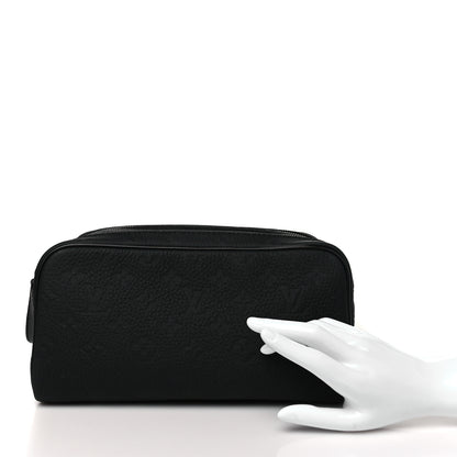 Louis Vuitton Taurillon Monogram Dopp Kit Toilet Pouch Black 2 of 8
