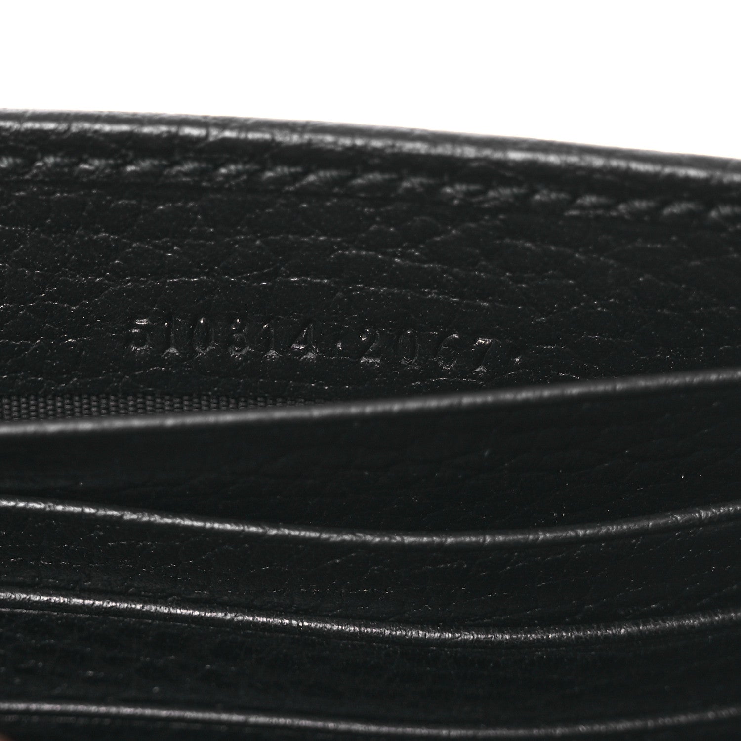 Gucci Dollar Calfskin Interlocking G Chain Wallet Black 8 of 13