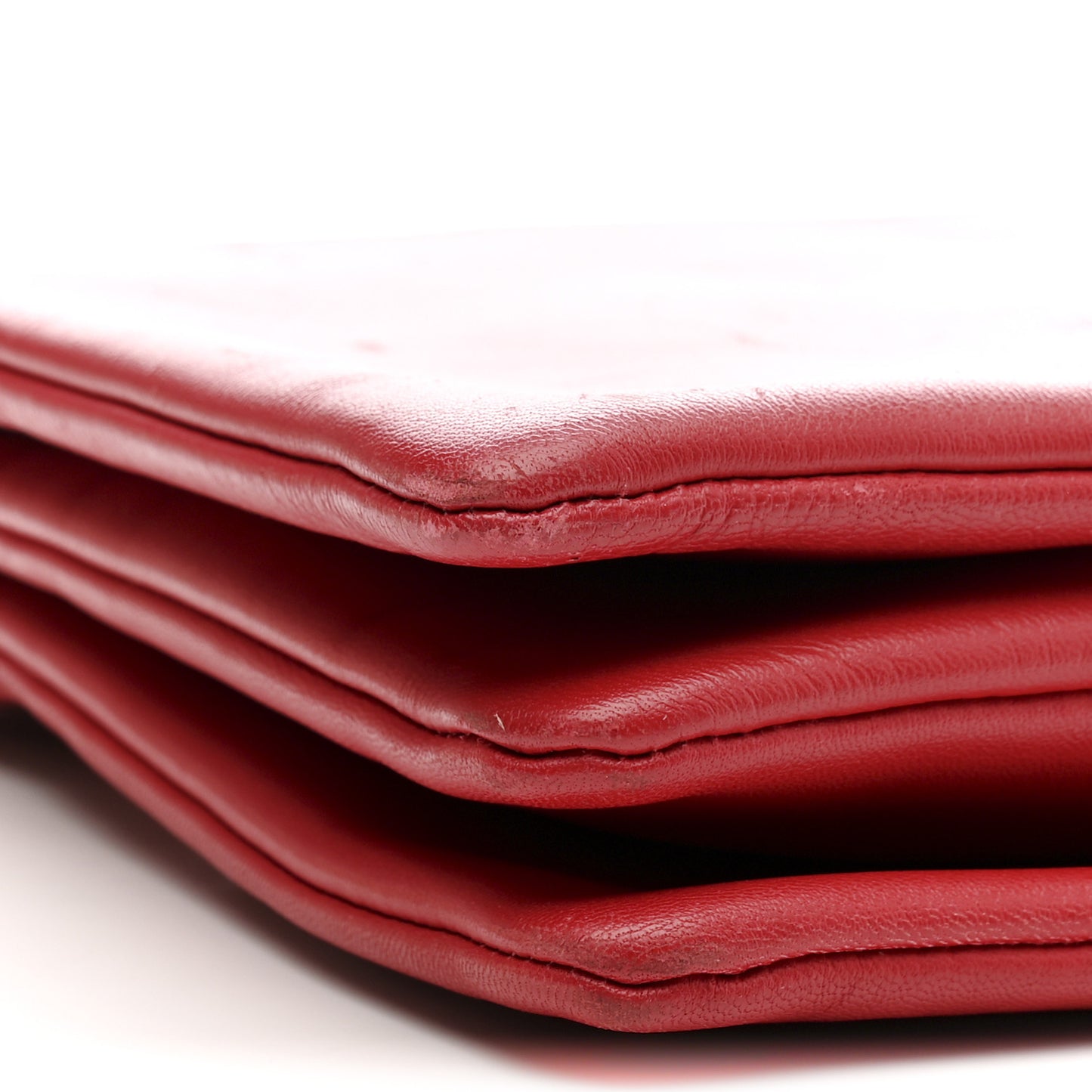 Lambskin Large Trio Crossbody Bag Red