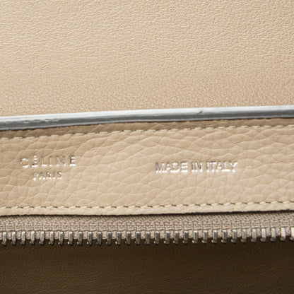 Celine Drummed Calfskin Suede Small Trapeze Dune 6 of 7