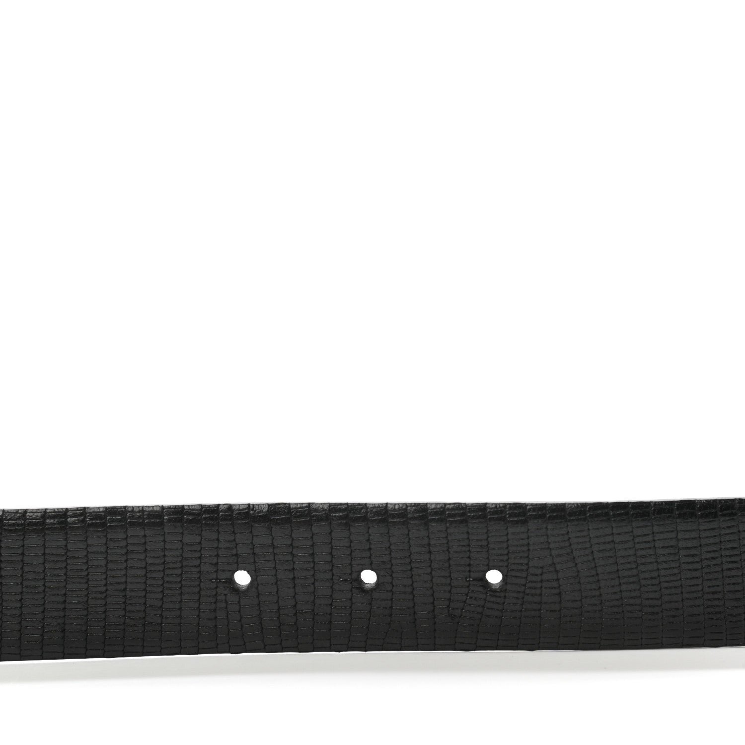 Chanel Lizard Embossed Calfskin Gripoix Poured Glass Along The Nile CC Belt 95 38 Black 4 of 6