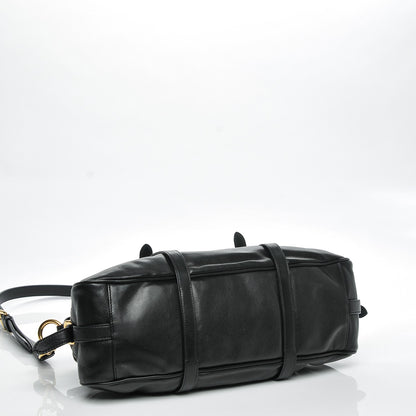 Prada Soft Calf Shopping Satchel Black 4 of 8