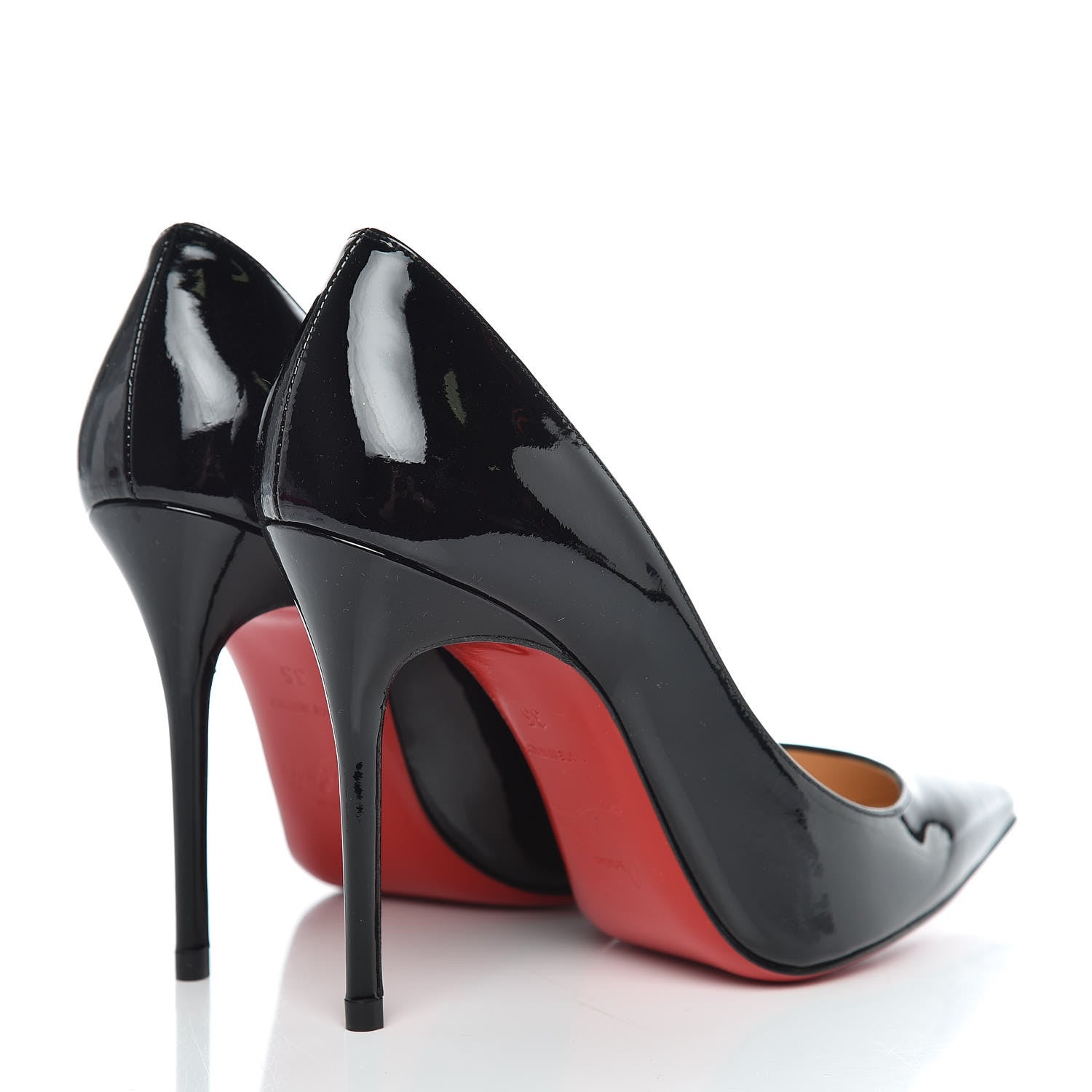 Christian Louboutin Patent Decollete 554 100 Pumps 35 Black 4 of 9